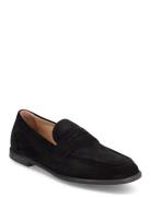 Hailey Suede Loaferit Matalat Kengät Black Pavement