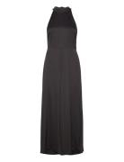 Slfregina Halterneck Ankle Dress B Maksimekko Juhlamekko Black Selecte...