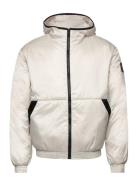 Trim Windbreaker Jacket Vuorillinen Takki Topattu Takki Cream Calvin K...