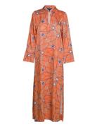 D2. Sailing Print Dress Maksimekko Juhlamekko Orange GANT