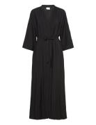 Visero Vneck 3/4 Ankle Shirt Dress/Su Maksimekko Juhlamekko Black Vila