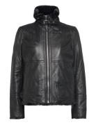 Alice Leather Bomber Jacket Nahkatakki Black Jofama