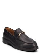 Slhblake Leather Horsebit Loafer Loaferit Matalat Kengät Black Selecte...