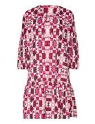 Women Dresses Light Woven Mini Lyhyt Mekko Pink Esprit Casual