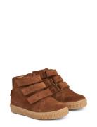 Gerd Tex Velcro Bootie Bootsit Nauhalliset Saapikkaat Brown Wheat