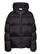 Hooded Puffer Jacket Vuorillinen Takki Topattu Takki Black Filippa K