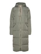 Long Puffer Jacket Topattu Pitkä Takki Green Coster Copenhagen