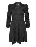 Jacquard Tieband Dress Lyhyt Mekko Black By Ti Mo