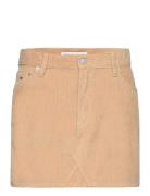 Tjw Cord Mini Skirt Lyhyt Hame Beige Tommy Jeans