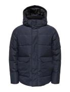 Onscarl Quilted Jacket Otw Vuorillinen Takki Topattu Takki Navy ONLY &...