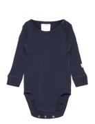 Body Merino Solid Bodies Long-sleeved Navy Lindex