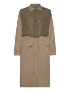 Kadania Coat Trenssi Takki Beige Kaffe