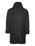 Pekka Quilted Parka Coat Parka Takki Black FRENN