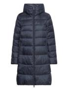 Women Coats Woven Regular Topattu Pitkä Takki Navy Esprit Casual