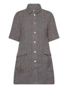 Lilje Dress Lyhyt Mekko Grey Second Female