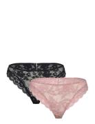 Brief Thong Reg Iris 2 Pack Stringit Alusvaatteet Pink Lindex