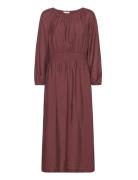 Feminine Maxi Dress Maksimekko Juhlamekko Brown Tom Tailor