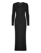 Kora Knitted Dress Maksimekko Juhlamekko Black Marville Road