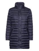 Light Down Coat Topattu Pitkä Takki Blue GANT