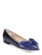 Annabella Metallic Ballerinat Blue Custommade