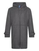 Paavo Wool Parka Coat Parka Takki Grey FRENN