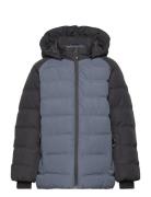 Ski Jacket - Quilt -Contrast Toppatakki Blue Color Kids