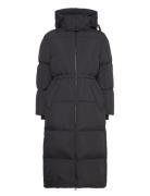 Full Length Down Coat Topattu Pitkä Takki Black GANT