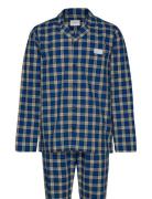 Check Pajama Set Shirt And Pants Pyjama Navy GANT