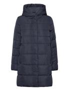 Women Coats Woven Regular Topattu Pitkä Takki Navy Esprit Collection