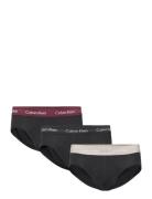 Hip Brief 3Pk Y-sepalus Briefs Alushousut Black Calvin Klein