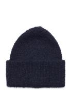 Pcpyron Lurex Hood Noos Bc Accessories Headwear Beanies Navy Pieces