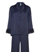 Pyjama Feather Cuffs Pyjama Navy Lindex