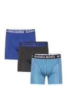 Cotton Stretch Boxer 3P Bokserit Navy Björn Borg