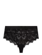 Saboteur Lace Highwaist String Stringit Alusvaatteet Black Understatem...