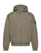 Hooded Padded Harrington Vuorillinen Takki Topattu Takki Khaki Green C...