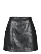 Amillia Skirt Lyhyt Hame Black Second Female