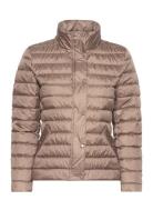 Light Down Jacket Vuorillinen Takki Topattu Takki Brown GANT