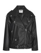 Nmpaulina Over Biker Jacket Noos Nahkatakki Black NOISY MAY