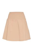 Mschlana Skirt Lyhyt Hame Beige MSCH Copenhagen