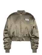 Satin Bomber Bombertakki Green Calvin Klein Jeans