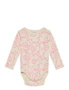 Vinde Mini Piirto Unikko Bodies Long-sleeved Cream Marimekko