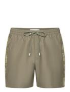 Medium Drawstring Uimashortsit Khaki Green Calvin Klein