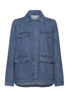 Vmmaria Ls Pocket Denim Jacket Vma Farkkutakki Denimtakki Blue Vero Mo...