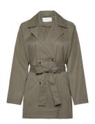 Vijancine L/S Trenchcoat - Noos Trenssi Takki Green Vila