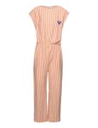 Vertical Stripes Overall Jumpsuit Haalari Orange Bobo Choses