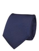 Silk Tie Solmio Kravatti Navy Portia 1924