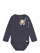 Body Ls Bodies Long-sleeved Navy Minymo