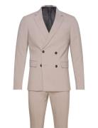 Plain Db Mens Suit - Normal Lenght Puku Beige Lindbergh