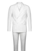 Plain Db Mens Suit - Normal Lenght Puku White Lindbergh