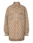 Sporty Jacket Vuorillinen Takki Topattu Takki Beige H2O Fagerholt